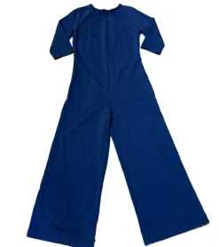 Jumpsuits*Be Wear Damen Jumpsuit modischer Freizeit-Einteiler mit betonter Taille Ausgeh-Jumpsuit B174 Blau