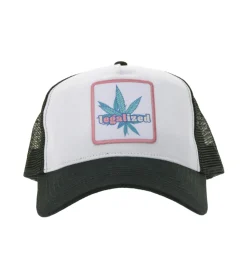 Caps & Mützen*Beechfield Trucker-Cap Baumwoll-Cap Mütze Baseball-Cap mit Stickerei 窶朖EGALIZED窶ß oder 窶朞ARY JANE BERLIN窶 Schwarz/Weiß 窶朖EGALIZED窶忿Grau 窶朞ARY JANE BERLIN窶