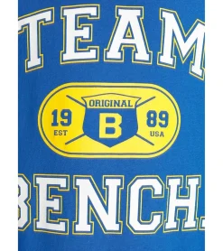 T-Shirts & Tank Tops*Bench. Kinder Baumwoll-Shirt mit großem Frontprint Teenie Kurzarm-Shirt Jugendliche 66362332 Blau