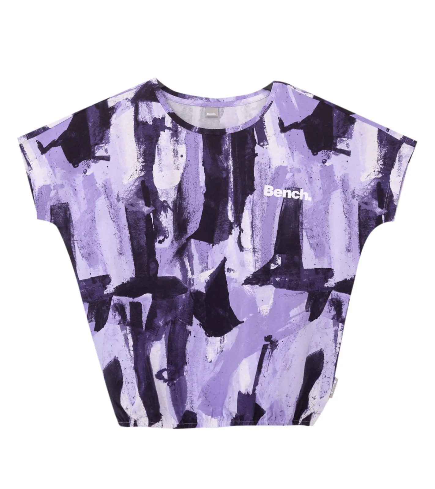 T-Shirts & Tank Tops*Bench. Mädchen Baumwoll-Shirt Kurzarm-Shirt mit Allover-Print 65280936 Lila