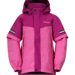 Jacken & Mäntel*Bergans Kinder Hardshelljacken Regenjacken Lilletind Jacke Rosa