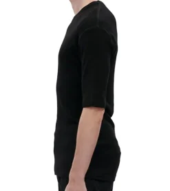 T-Shirts & Tank Tops*BERNER KÜHL Base Tee Rib Herren T-Shirt aus reiner Wolle hergestellt in Portugal Schwarz