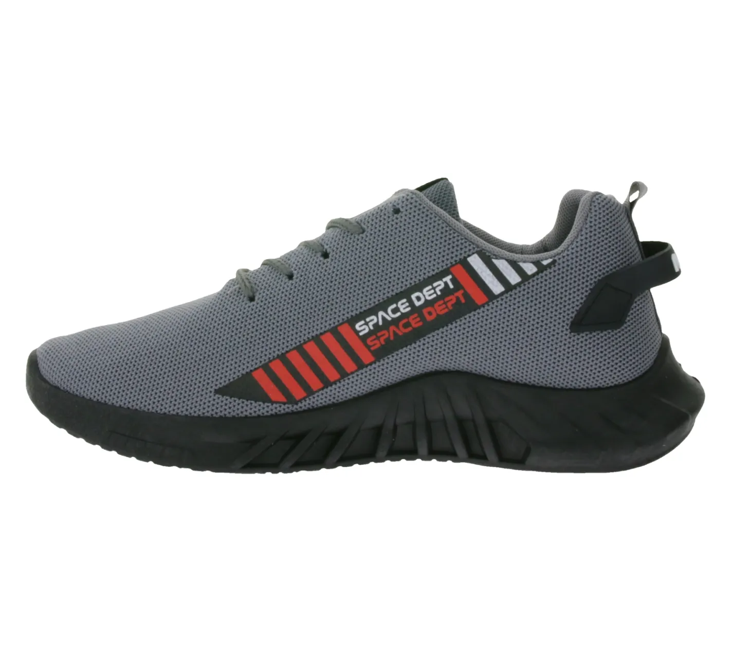 Sneaker & Turnschuhe|Turnschuhe & Sneaker*BEYOND THE RAINBOW Freizeit-Sneaker mit NASA Schriftzug Alltags-Schuhe Turnschuhe GNS-524 Grau/Rot oder Dunkelgrün/Rot