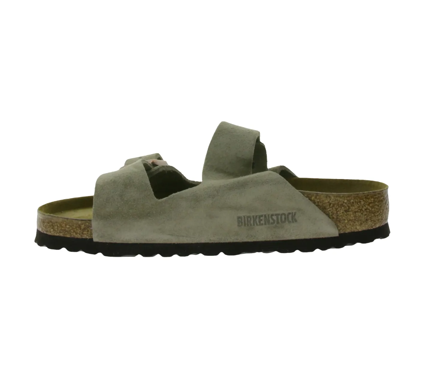 Zehentrenner & Sandalen|Pantoffeln & Hausschuhe*BIRKENSTOCK Arizona Damen Sommer-Schlappen Made in Germany normale Breite 0951301 Taupe-Grau