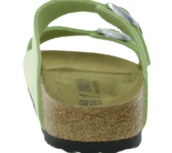 Zehentrenner & Sandalen|Pantoffeln & Hausschuhe*BIRKENSTOCK Arizona Damen Nubukleder-Pantoletten Made in Germany Sommer-Schuhe Schmale Weite Sandalen 1026710 Lime