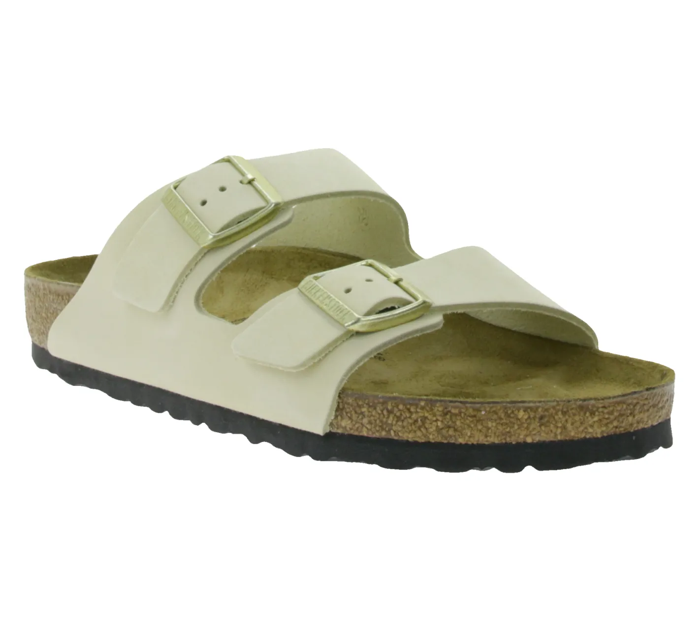 Zehentrenner & Sandalen|Pantoffeln & Hausschuhe*BIRKENSTOCK Arizona Damen moderne Pantoletten Made in Germany Sommer-Schuhe coole Schlappen aus Leder Normale Weite 1026637 Beige