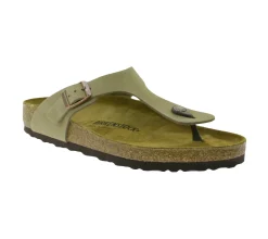 Zehentrenner & Sandalen|Pantoffeln & Hausschuhe*BIRKENSTOCK Gizeh Damen Zehentrenner Sandale Made in Germany Sommer-Schuhe normale Breite 943811 Hellbraun