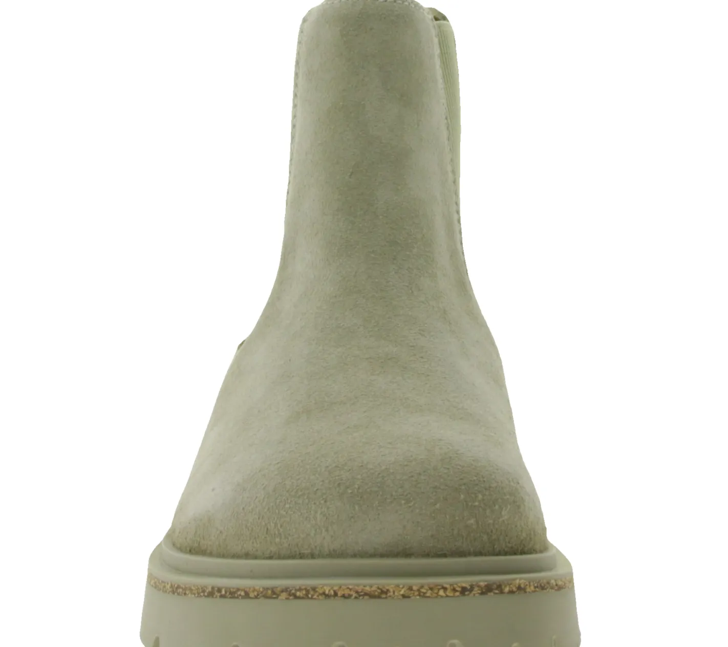 Boots & Stiefel*BIRKENSTOCK Highwood Damen Echtleder-Schuhe Alltags-Stiefel Chelsea-Schuhe aus Velourleder Schlupf-Schuhe Schmale Weite 1025737 Beige