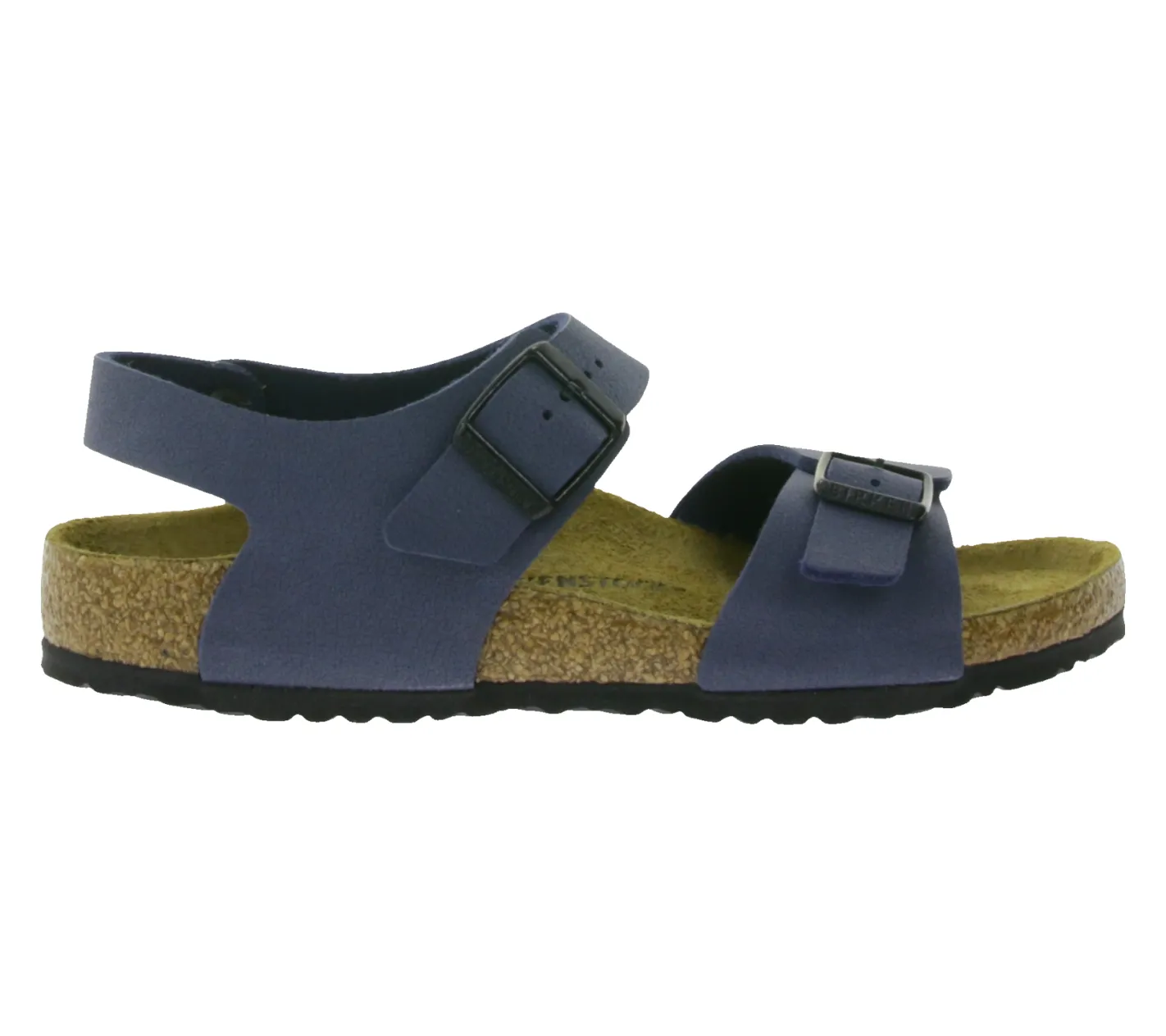 Sandalen*BIRKENSTOCK New York Kids Pantoletten Sandalen Made in Germany schmale Breite Leder-Schuhe 87773 Blau