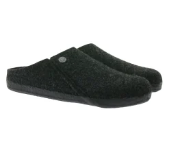 Pantoffeln & Hausschuhe*BIRKENSTOCK Zermatt Damen Hausschuhe mit Kork-Latex-Fußbett Wollfilz-Schuhe Schlupf-Schuhe Schmale Weite Made in Germany 1014932 Grau