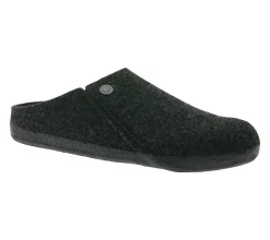Pantoffeln & Hausschuhe*BIRKENSTOCK Zermatt Damen Hausschuhe mit Kork-Latex-Fußbett Wollfilz-Schuhe Schlupf-Schuhe Schmale Weite Made in Germany 1014932 Grau