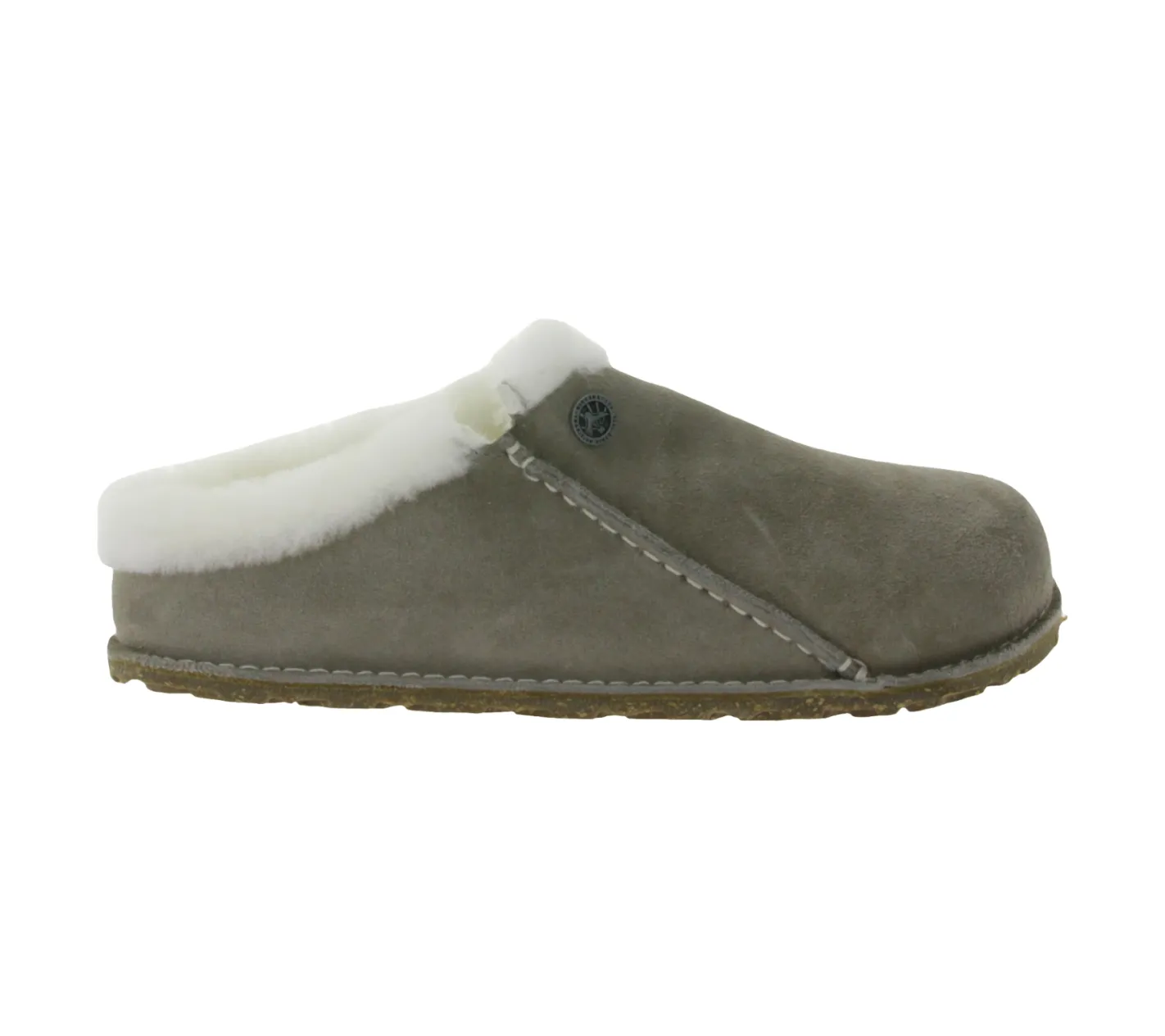 Pantoffeln & Hausschuhe*BIRKENSTOCK Zermatt Unisex Hausschuhe Echtleder mit Fellfutter Made in Germany normale Breite 1023099 Grau