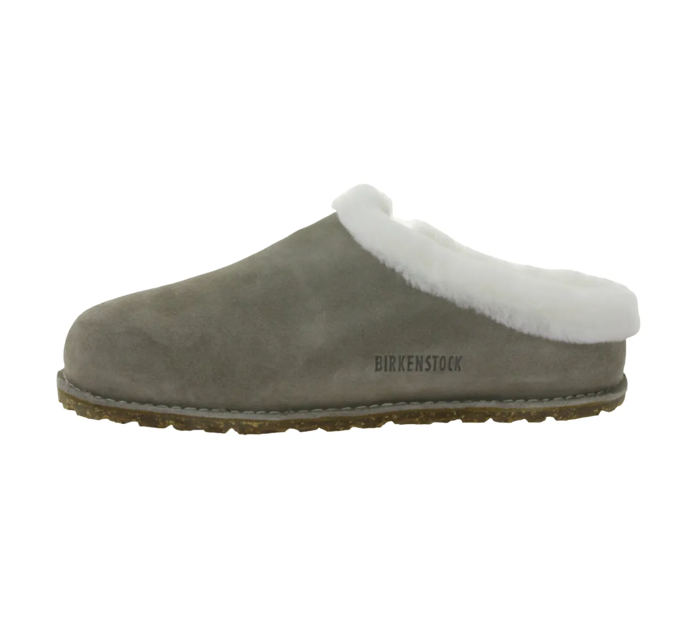 Pantoffeln & Hausschuhe*BIRKENSTOCK Zermatt Unisex Hausschuhe Echtleder mit Fellfutter Made in Germany normale Breite 1023099 Grau