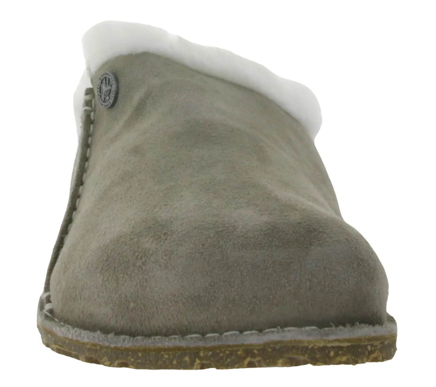 Pantoffeln & Hausschuhe*BIRKENSTOCK Zermatt Unisex Hausschuhe Echtleder mit Fellfutter Made in Germany normale Breite 1023099 Grau