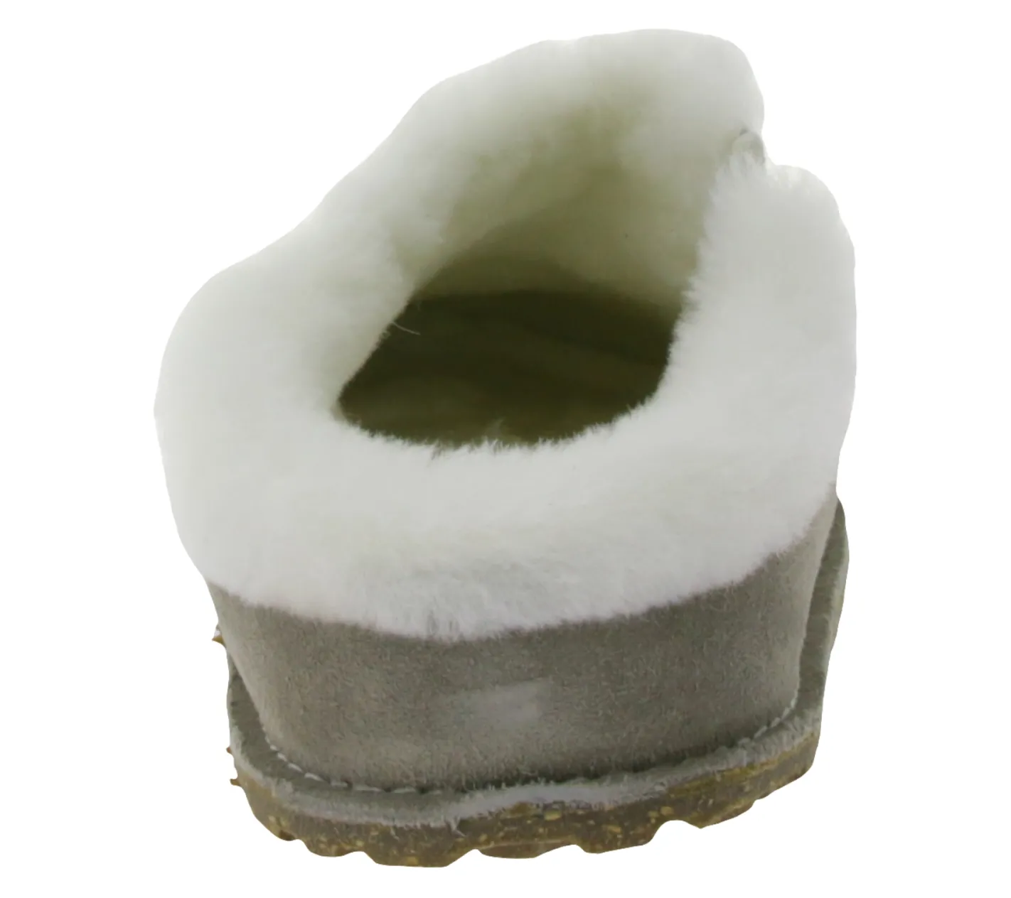 Pantoffeln & Hausschuhe*BIRKENSTOCK Zermatt Unisex Hausschuhe Echtleder mit Fellfutter Made in Germany normale Breite 1023099 Grau