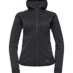 Mäntel & Jacken*Black Diamond Damen Fleecejacken Factor Hoodie Jacke Schwarz