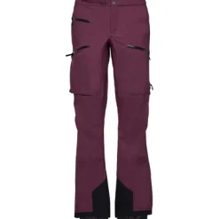 Camping & Outdoor|Hosen & Jeans*Black Diamond Damen Hardshellhosen Regenhosen Recon Stretch LT Hose Schwarz