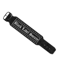 Schmuck*BioworldMerch Black Label Society Armband Heavy-Metal-Band mit Metallnieten Fan-Artikel Arm-Schmuck WB1069381BLS3 Schwarz