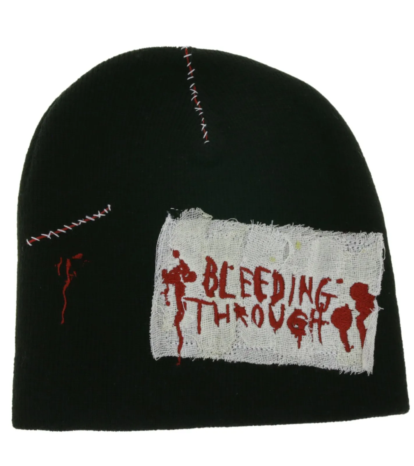 Caps & Mützen*BioworldMerch Bleeding Through Beanie kuschelige Mütze stylische Strick-Beanie Fan-Artikel KC109495BTH Schwarz