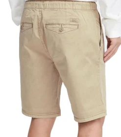 Große Größen|Shorts & Bermudas*BLEND Herren Baumwoll-Shorts kurze Bermuda mit Krempelsaum und Gummibund 20716624 161104 Beige