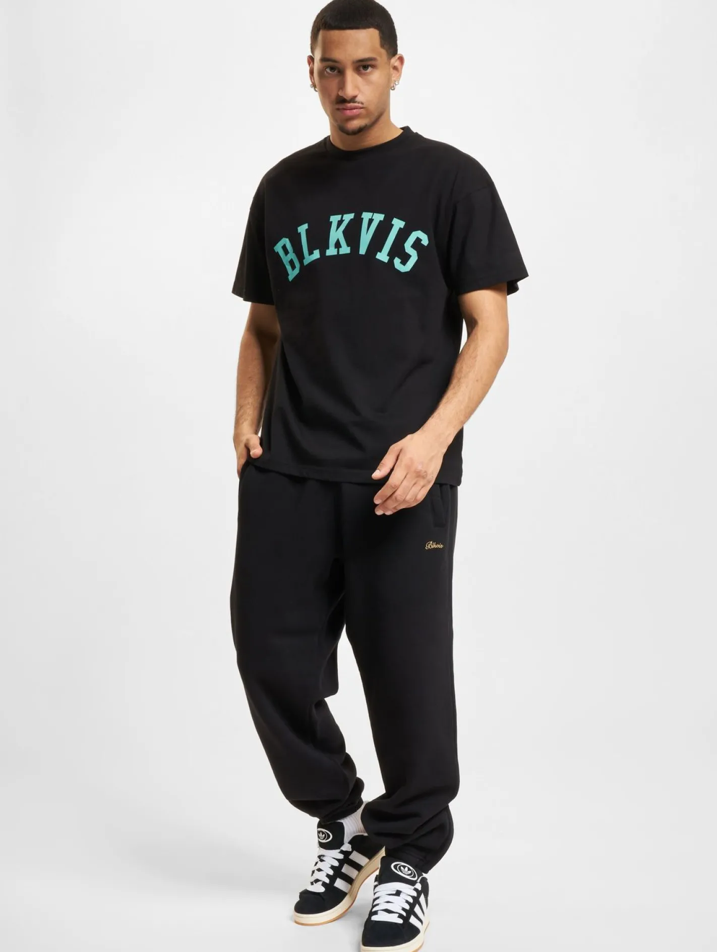 T-Shirts & Tank Tops*BLKVIS Logo T-Shirt schwarz