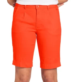 Shorts & Bermudas*BOYSEN´S BOYENS´S Damen Stoff-Bermuda kurze Sommer-Hose Baumwoll-Shorts 65408166 Rot/Orange