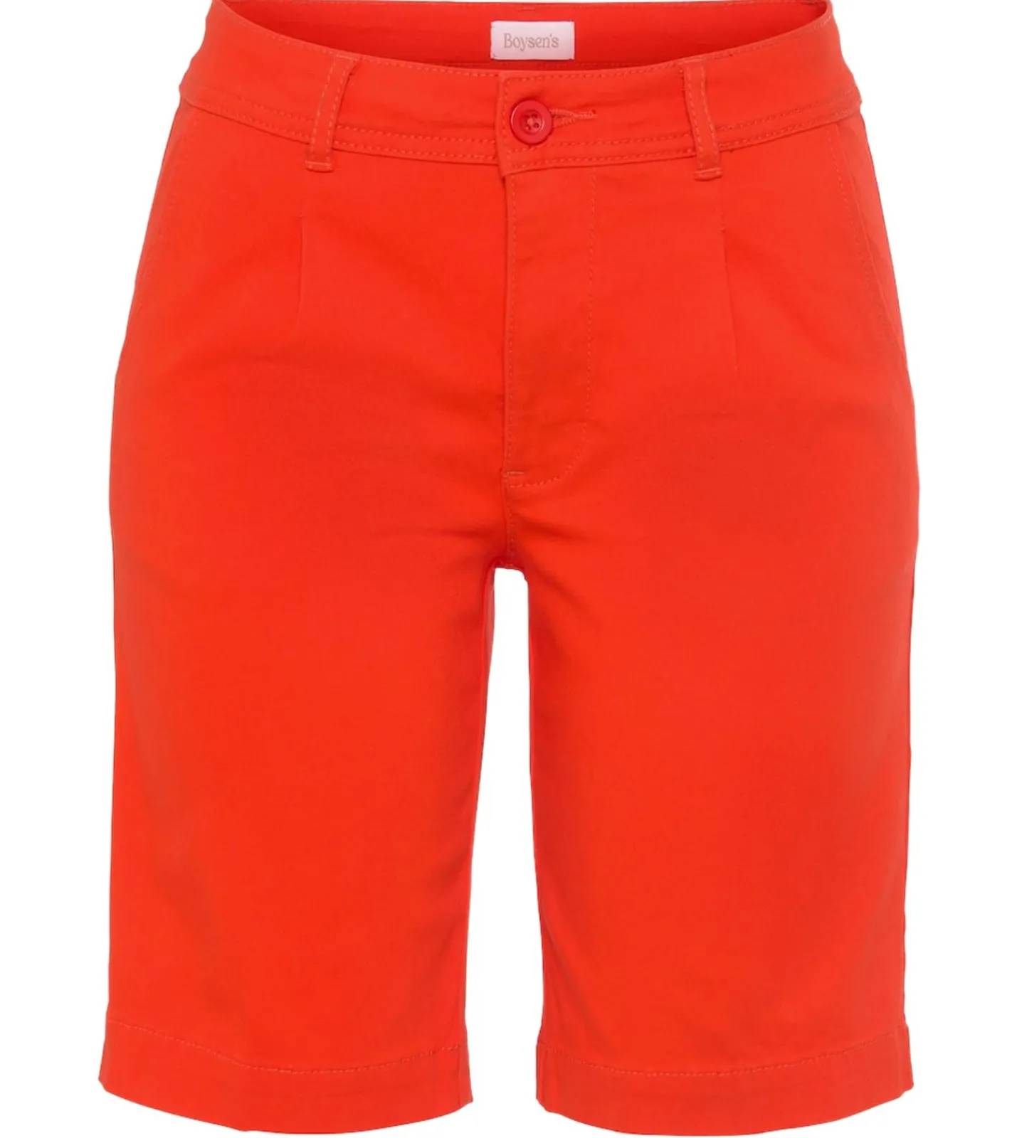 Shorts & Bermudas*BOYSEN´S BOYENS´S Damen Stoff-Bermuda kurze Sommer-Hose Baumwoll-Shorts 65408166 Rot/Orange