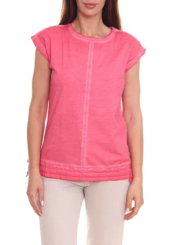Tops & T-Shirts*BOYSEN´S Sommer-Shirt lässiges Damen-Shirt mit Bändern am Saum 14645414 Rosa