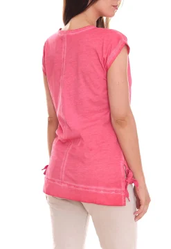Tops & T-Shirts*BOYSEN´S Sommer-Shirt lässiges Damen-Shirt mit Bändern am Saum 14645414 Rosa