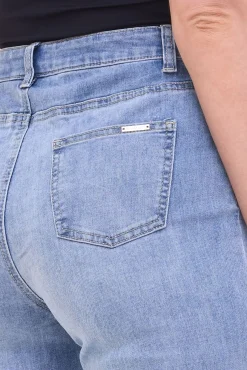 Hosen & Jeans*bruno banani Damen Jeans Baumwoll-Hose mit kleinen Schlitzen 31645007 Blau