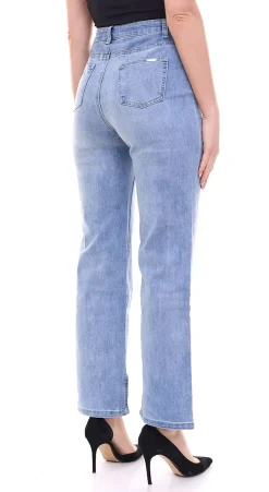 Hosen & Jeans*bruno banani Damen Jeans Baumwoll-Hose mit kleinen Schlitzen 31645007 Blau