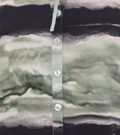 Poloshirts & Blusen*bruno banani Damen Langarm-Bluse im Batik-Look Sommershirt 31663237 Grün/Schwarz