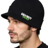 Caps & Mützen*BioworldMerch Call Of Duty MW3 Videospiel Schirm-Beanie mit MW3-Stickerei Strick-Mütze Fan-Beanie 84680CDT Schwarz