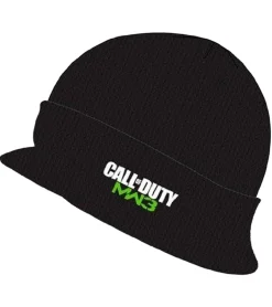 Caps & Mützen*BioworldMerch Call Of Duty MW3 Videospiel Schirm-Beanie mit MW3-Stickerei Strick-Mütze Fan-Beanie 84680CDT Schwarz