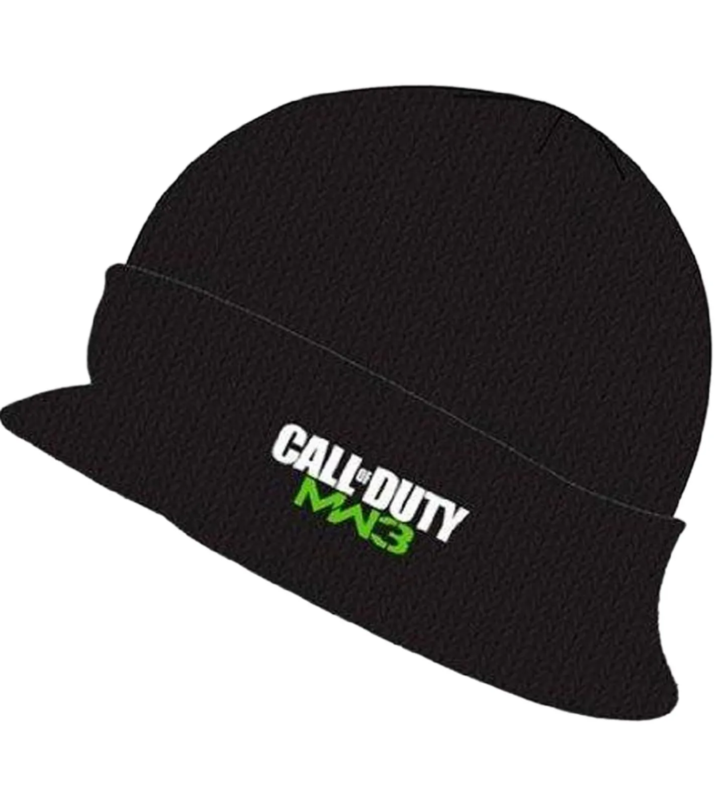 Caps & Mützen*BioworldMerch Call Of Duty MW3 Videospiel Schirm-Beanie mit MW3-Stickerei Strick-Mütze Fan-Beanie 84680CDT Schwarz