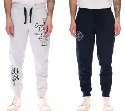 Große Größen|Jogginghosen & Fitnessmode*CAMP DAVID Herren Jogging-Hose mit Baumwollanteil Sweat-Hose Trainings-Hose 428251 Dunkelblau oder Grau