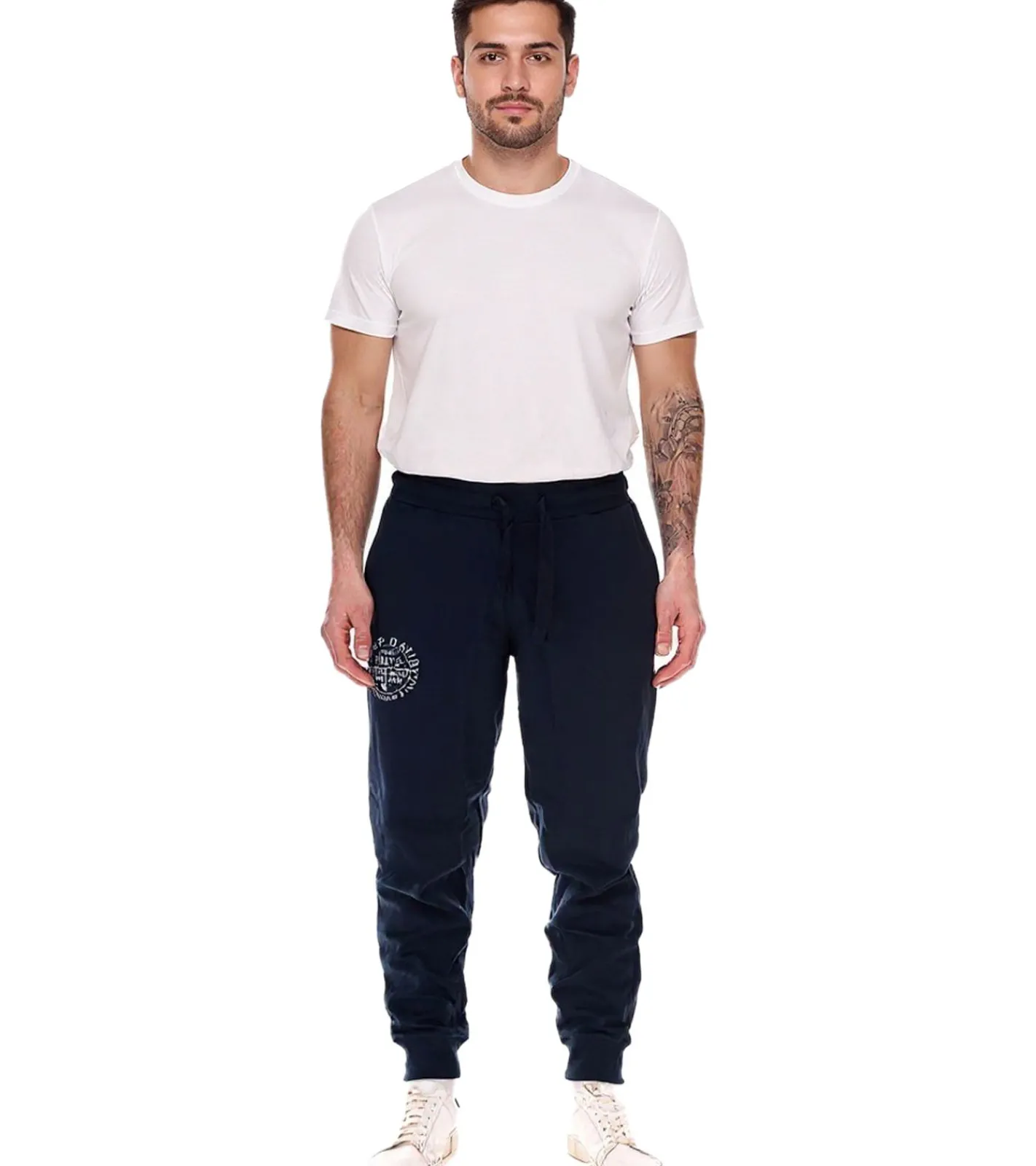 Große Größen|Jogginghosen & Fitnessmode*CAMP DAVID Herren Jogging-Hose mit Baumwollanteil Sweat-Hose Trainings-Hose 428251 2301 Dunkelblau