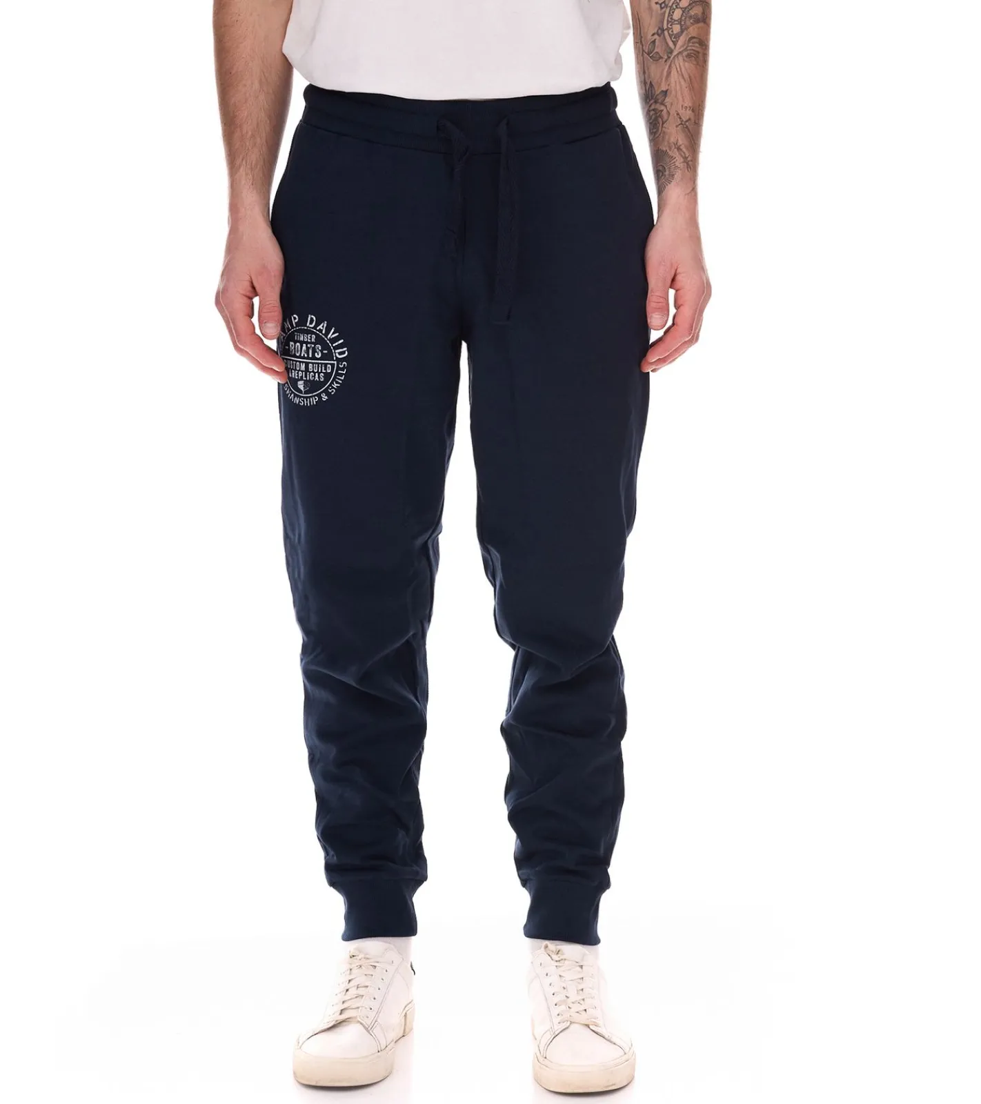Große Größen|Jogginghosen & Fitnessmode*CAMP DAVID Herren Jogging-Hose mit Baumwollanteil Sweat-Hose Trainings-Hose 428251 2301 Dunkelblau