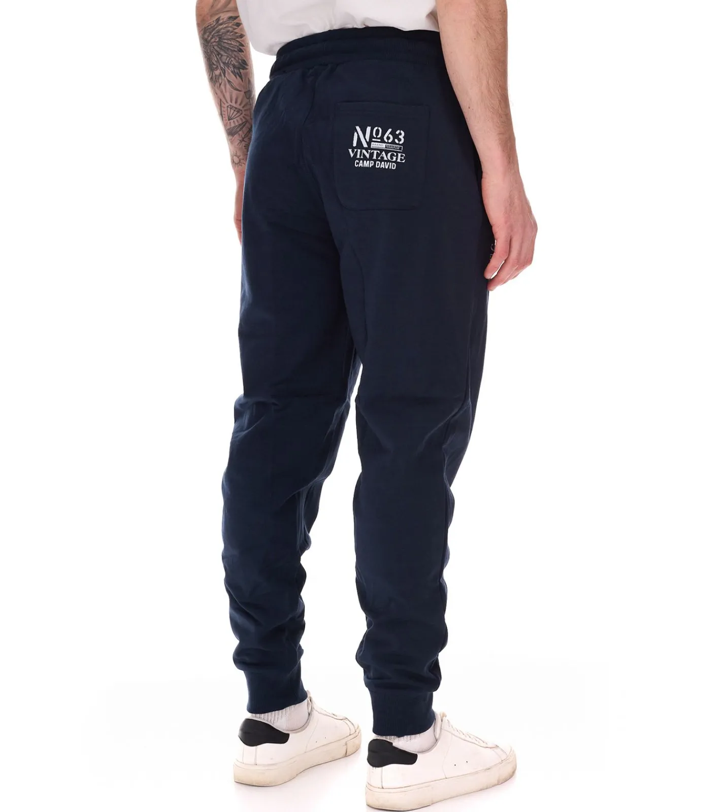 Große Größen|Jogginghosen & Fitnessmode*CAMP DAVID Herren Jogging-Hose mit Baumwollanteil Sweat-Hose Trainings-Hose 428251 2301 Dunkelblau
