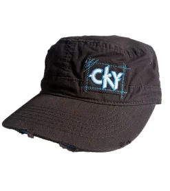 Caps & Mützen*BioworldMerch Camp Kill Yourself Unisex Baumwoll-Cap im millitärischen Schnitt mit leicht gebogenen Schnitt FC101711CKY Schwarz