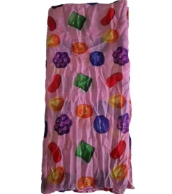 Handschuhe & Schals*BioworldMerch CANDY CRUSH SAGA Halstuch mit Spielstein-Print Damen und Kinder Sommer-Tuch SF030408CCS Pink