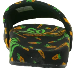 Sandalen & Zehentrenner*Carrots Slides Sommer-Schuhe Herren Slip-On Latschen Pantoletten Schwarz/Orange oder Orange/Grün