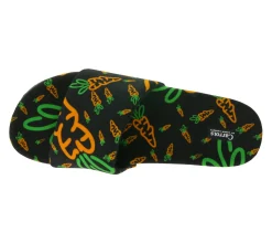 Sandalen & Zehentrenner*Carrots Slides Sommer-Schuhe Herren Slip-On Latschen Pantoletten Schwarz/Orange oder Orange/Grün