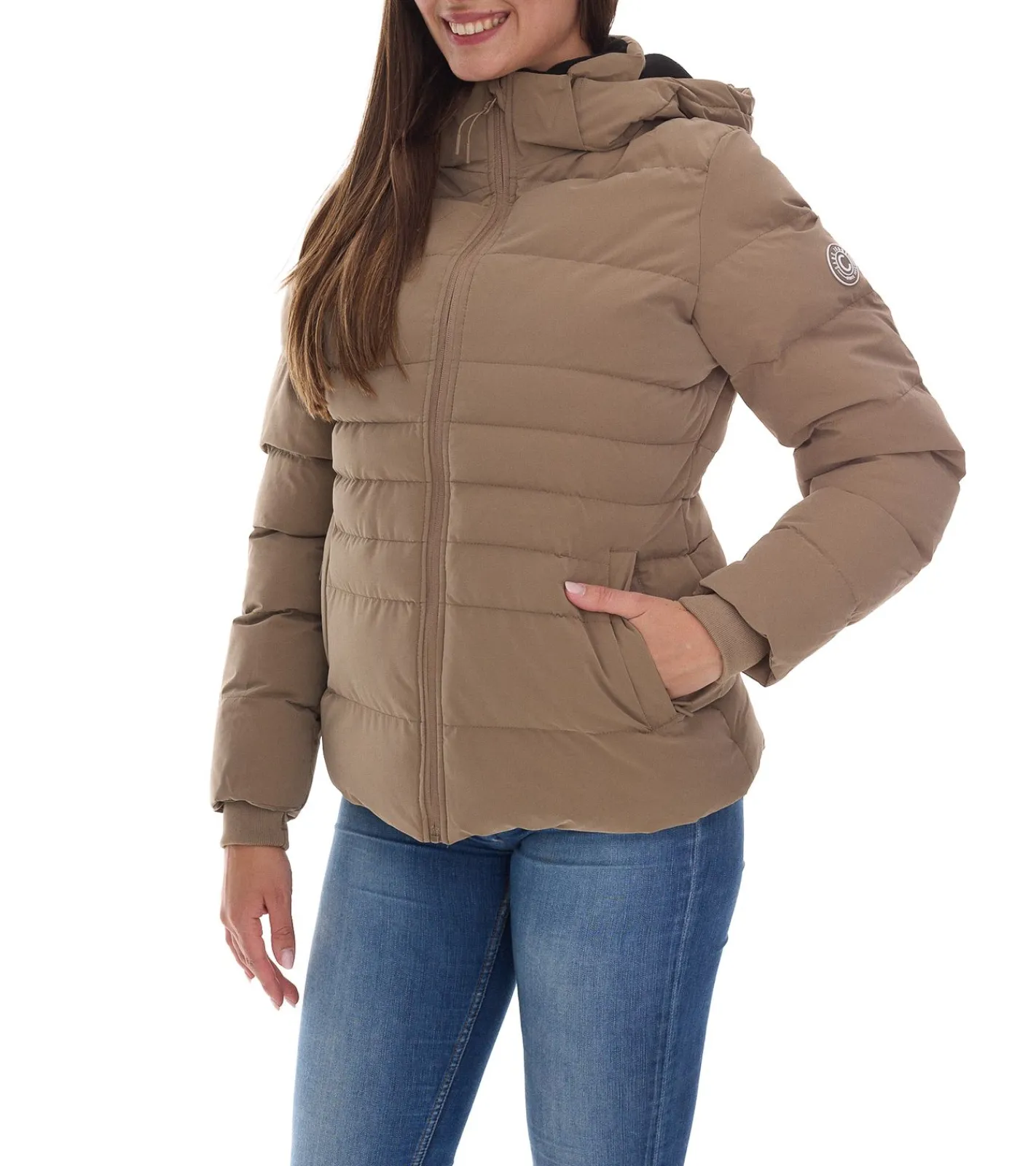 Mäntel & Jacken*CARS JEANS Thary nachhaltige Damen gesteppte Alltags-Jacke mit Stehkragen Puffer-Jacke mit abnehmbarer Kapuze gefütterte Herbst-Jacke Stepp-Jacke 6447683 Braun