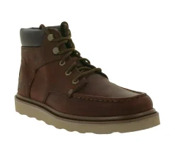 Stiefel & Boots*CATERPILLAR Byron Herren Stiefel aus Vollnarbenleder Winter-Boots mit Knöchelpolster P723602 Braun