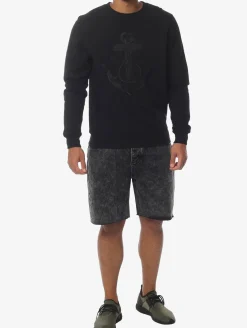 Shorts & Bermudas*CAYLER & SONS ALLDD Raw Edge Denim Shorts Shorts Schwarz