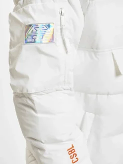 Jacken & Mäntel*CAYLER & SONS BL Mission Control Half Zip Pufferjacke weiß/orange