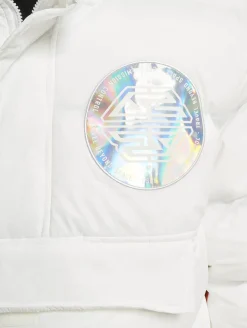 Jacken & Mäntel*CAYLER & SONS BL Mission Control Half Zip Pufferjacke weiß/orange