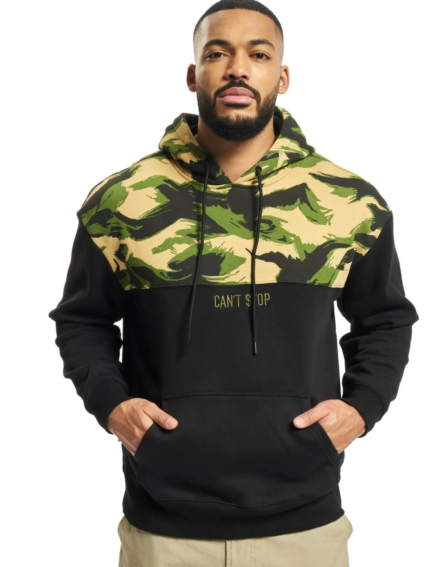 Pullover & Sweater*CAYLER & SONS Can´t Stop Box Hoody schwarz/woodland