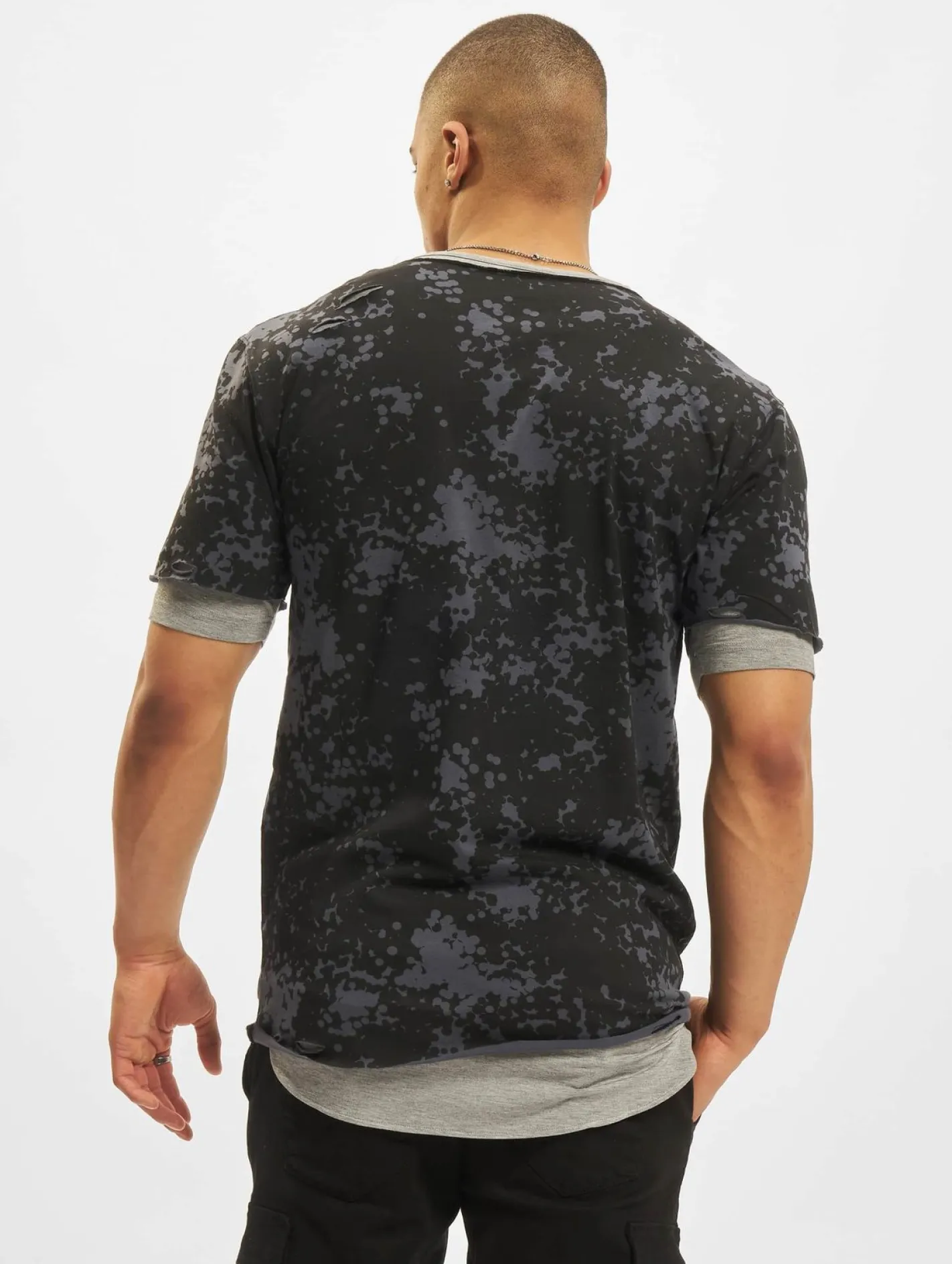 T-Shirts & Tank Tops*CAYLER & SONS Csbl Deuces Long Layer T-Shirt schwarz/digi/camo